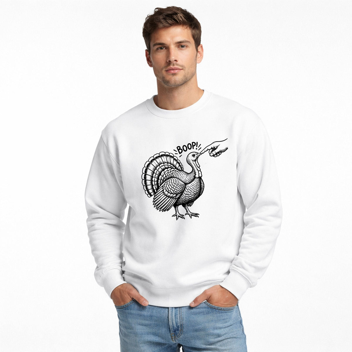 Boop Turkey  - Men's Graphic Sweatshirt