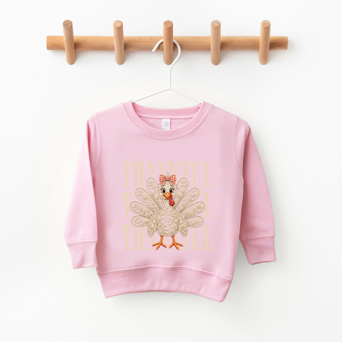 Thankful Lace Turkey - Youth Graphic Sweatshirt
