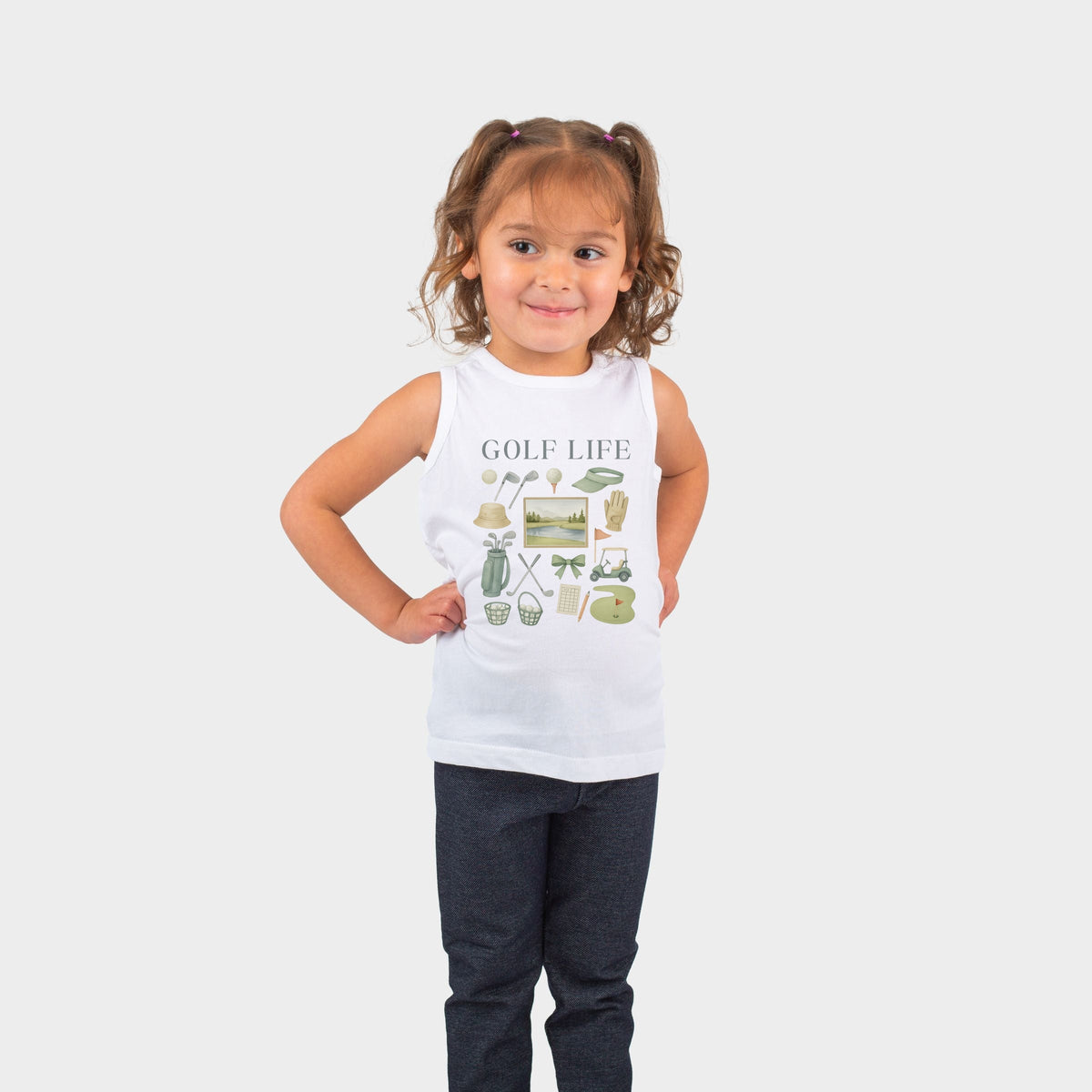 Golf Life Watercolor - Toddler Graphic Tank