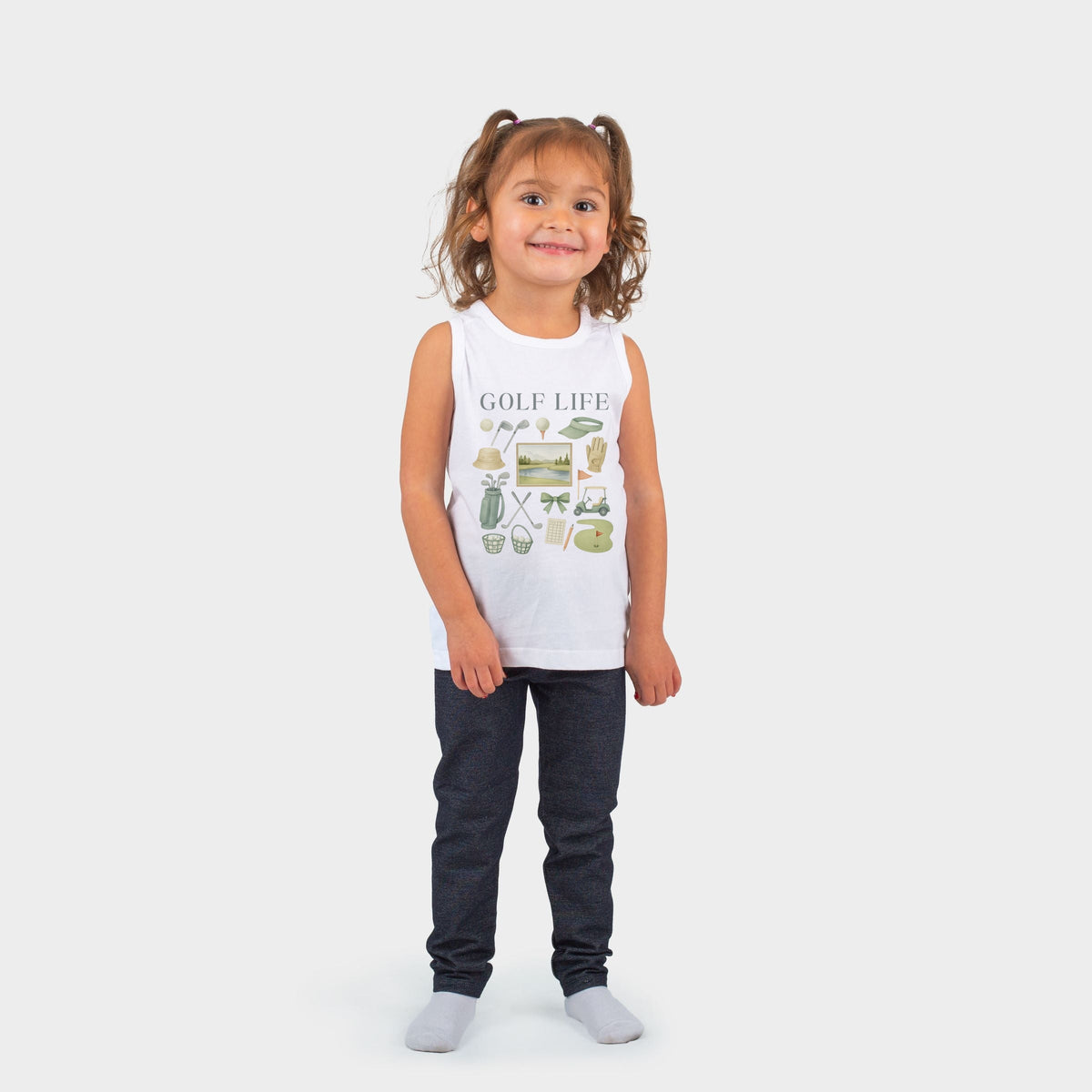Golf Life Watercolor - Toddler Graphic Tank