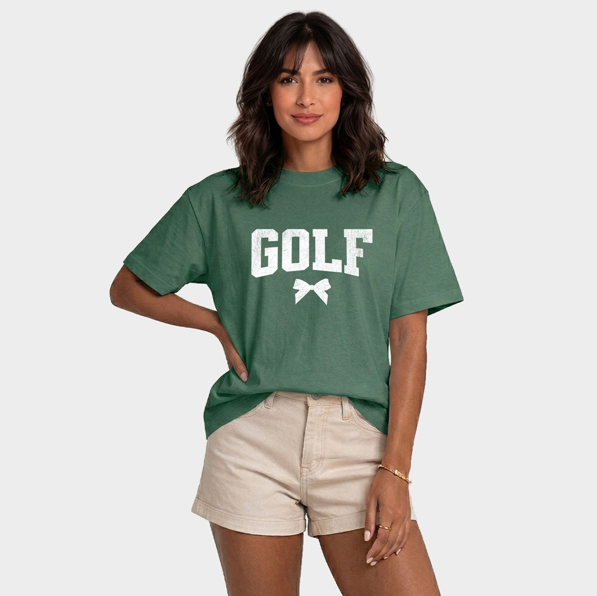 Golf Arched Bow - Women's Relaxed Boxy Tee