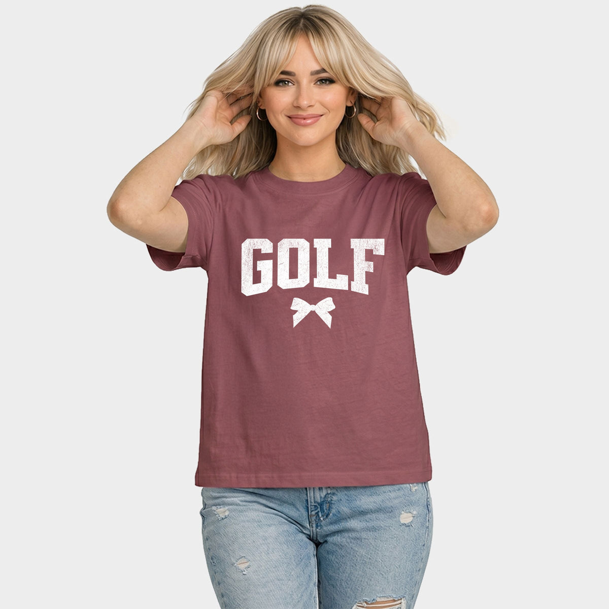 Golf Arched Bow - Women's Relaxed Boxy Tee