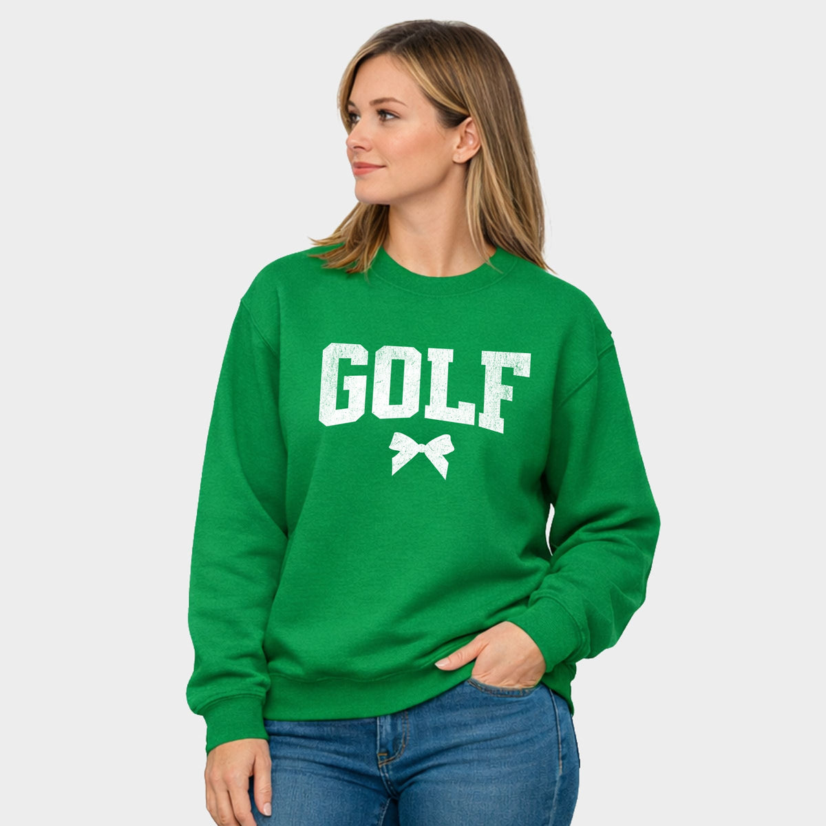 Golf Arched Bow - Women's Graphic Sweatshirt