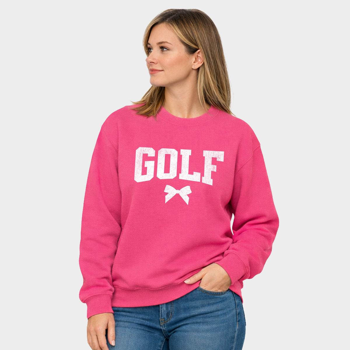 Golf Arched Bow - Women's Graphic Sweatshirt