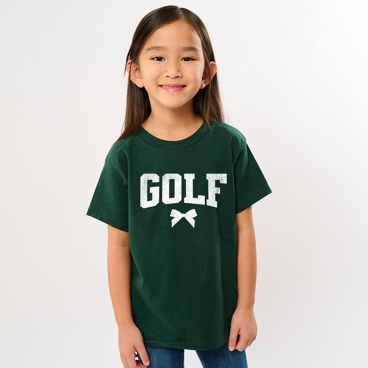 Golf Arched Bow - Youth Short Sleeve Graphic T-Shirt