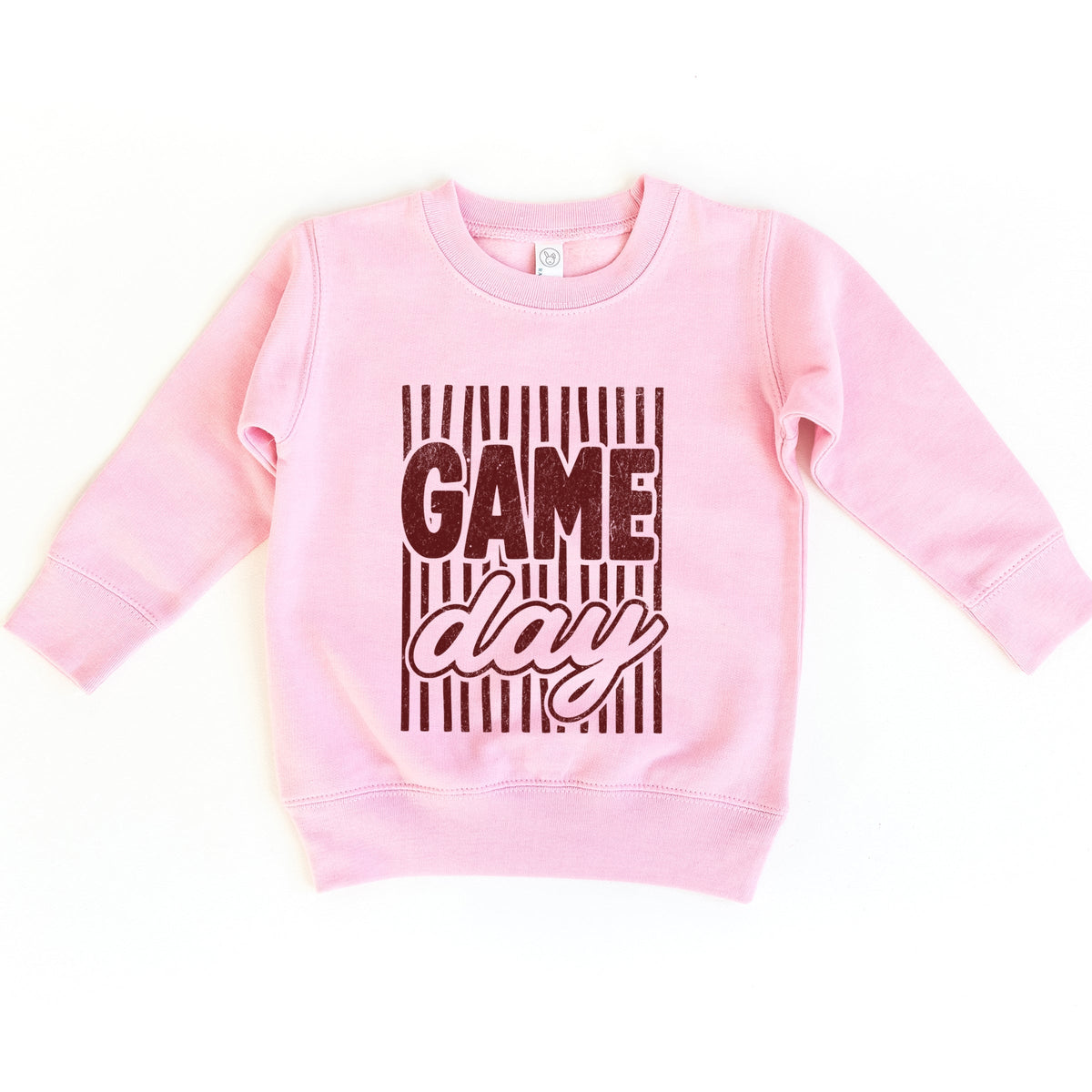 Game Day Red Stripes - Toddler Graphic Sweatshirt