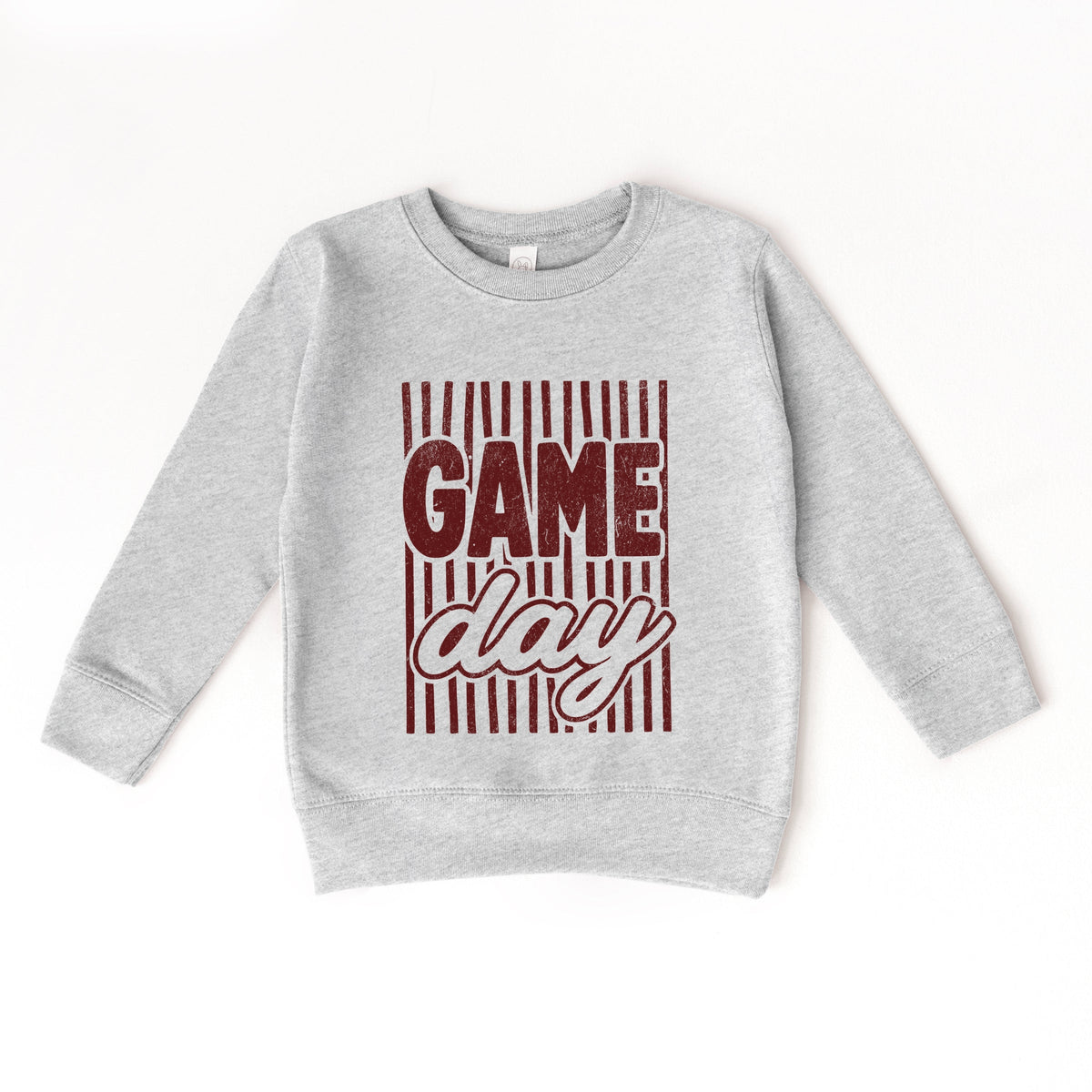 Game Day Red Stripes - Toddler Graphic Sweatshirt