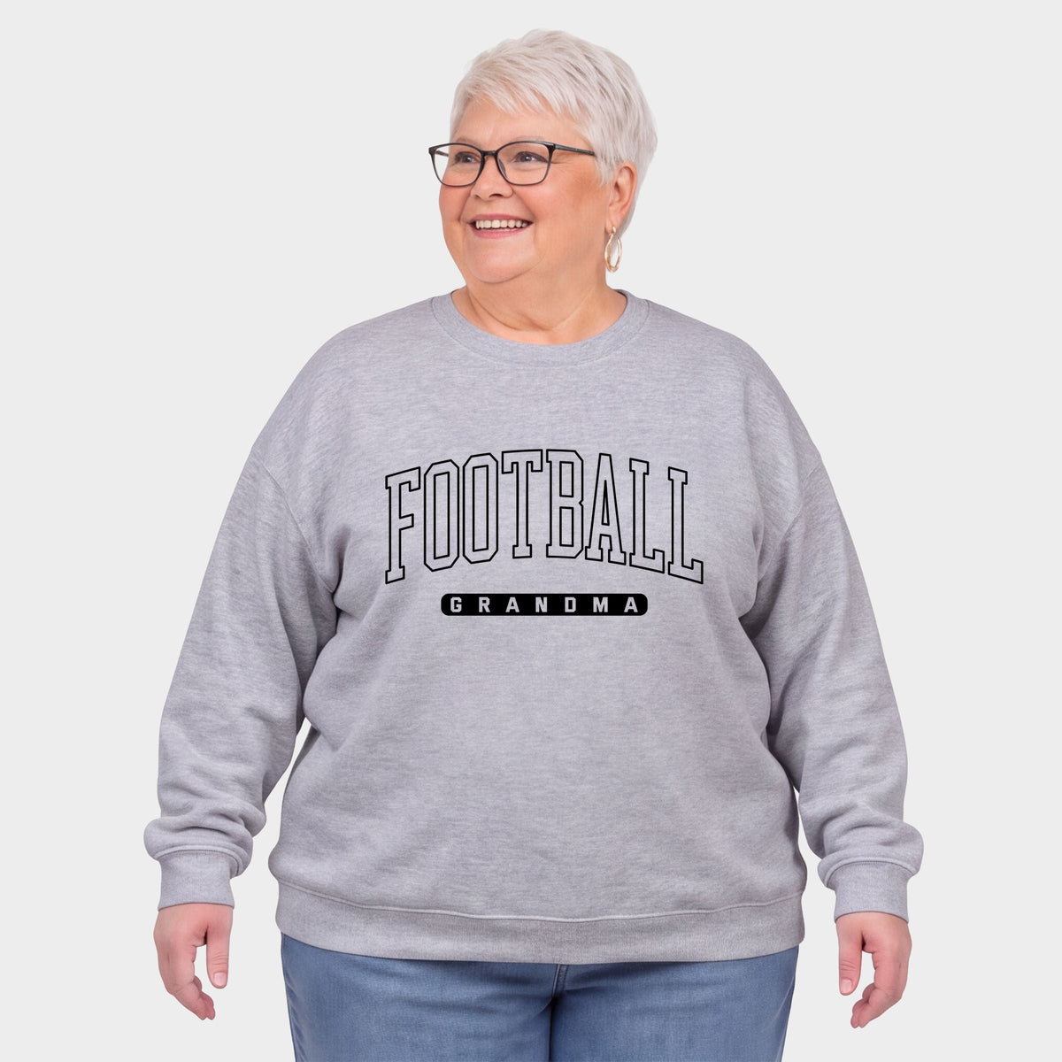 Football Grandma Block - Women's Plus Sweatshirt