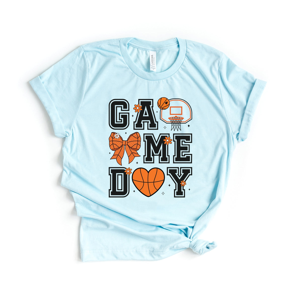 Basketball Game Day Coquette - Women's Short Sleeve Graphic T-Shirt