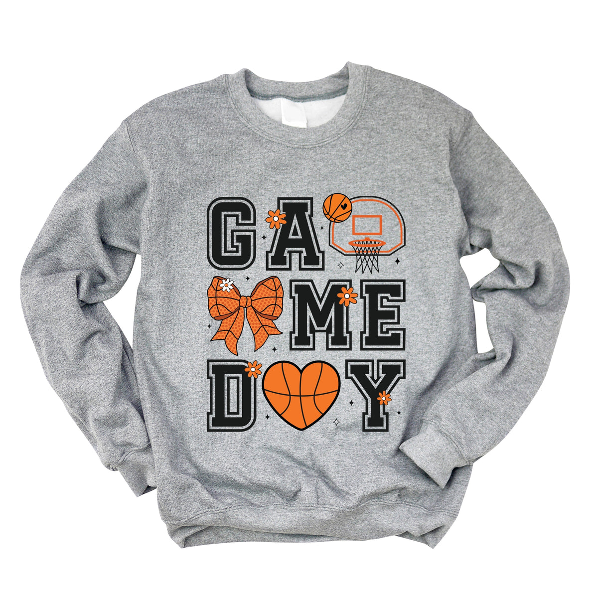 Basketball Game Day Coquette - Women's Graphic Sweatshirt