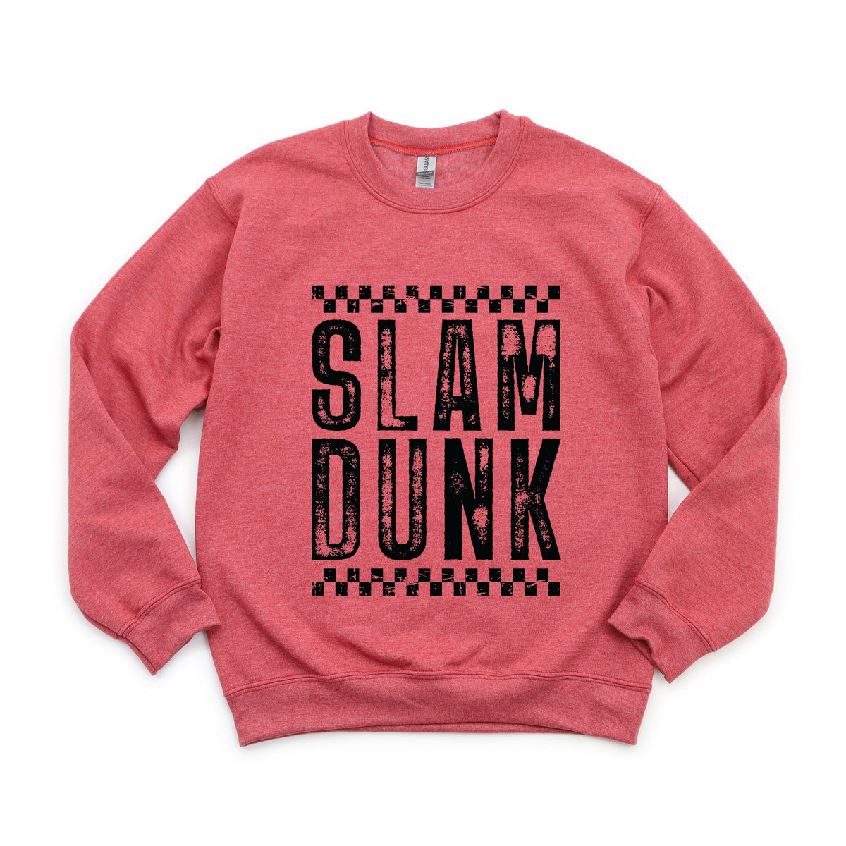 Slam Dunk Checkered Distressed - Women's Graphic Sweatshirt