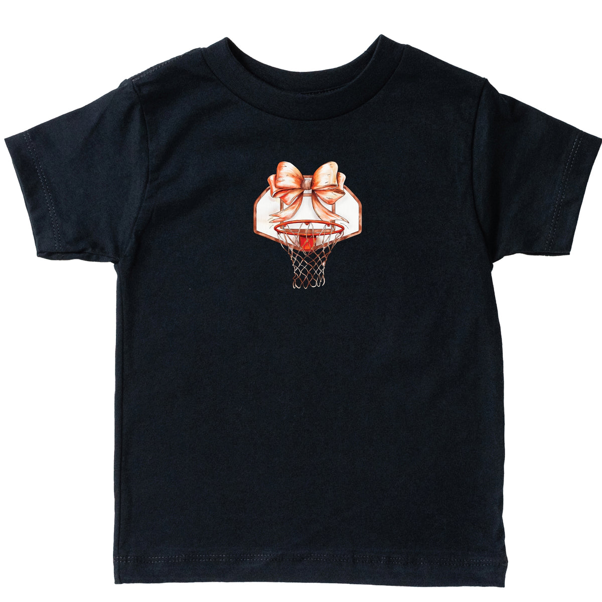 Basketball Hoop Coquette - Toddler Short Sleeve Graphic T-Shirt