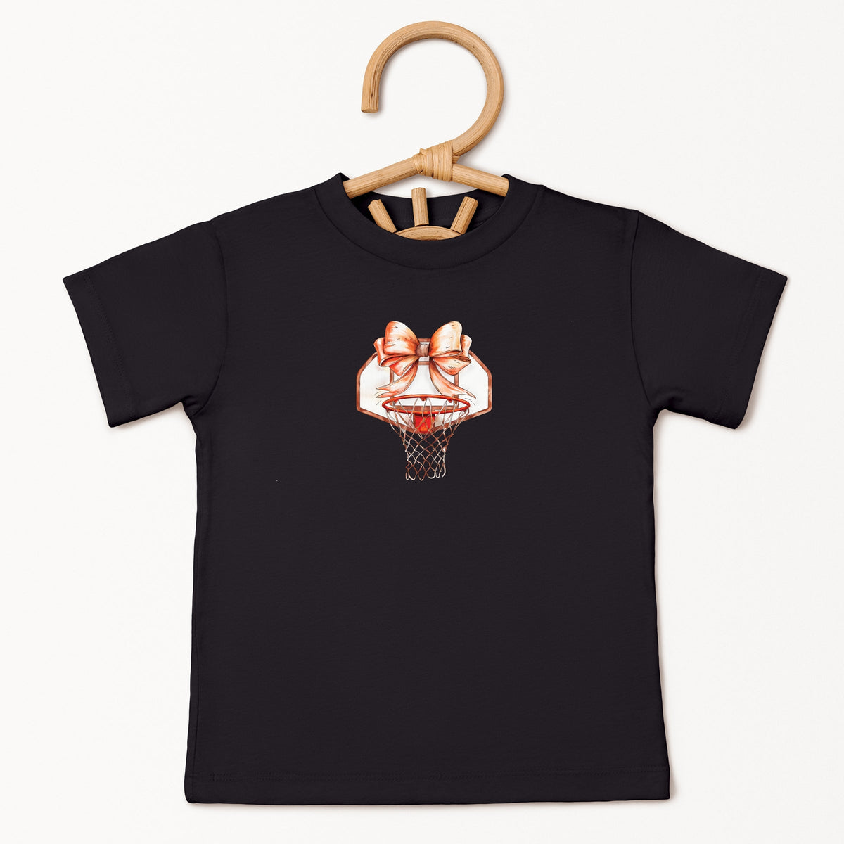 Basketball Hoop Coquette - Toddler Short Sleeve Graphic T-Shirt