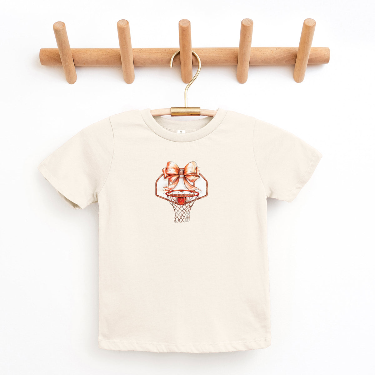 Basketball Hoop Coquette - Youth Short Sleeve Graphic T-Shirt