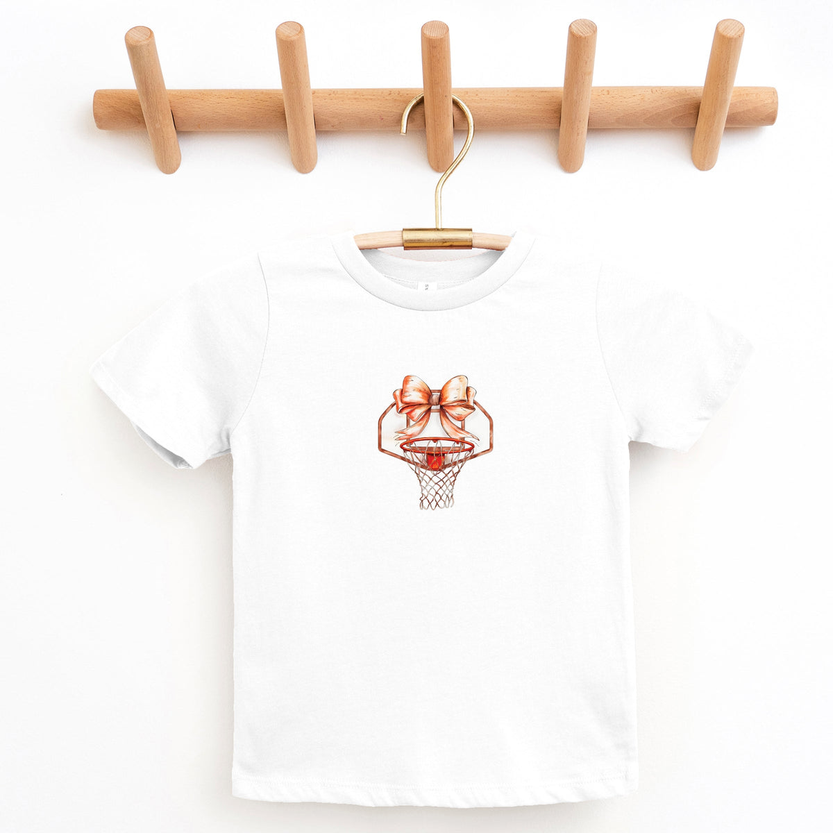 Basketball Hoop Coquette - Youth Short Sleeve Graphic T-Shirt