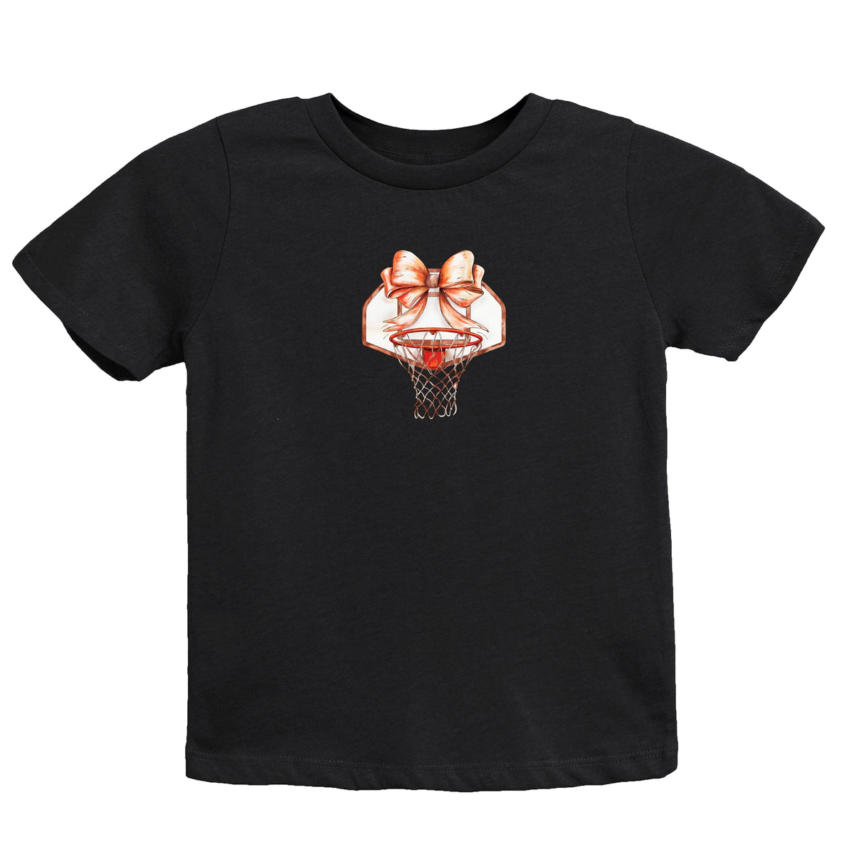 Basketball Hoop Coquette - Youth Short Sleeve Graphic T-Shirt