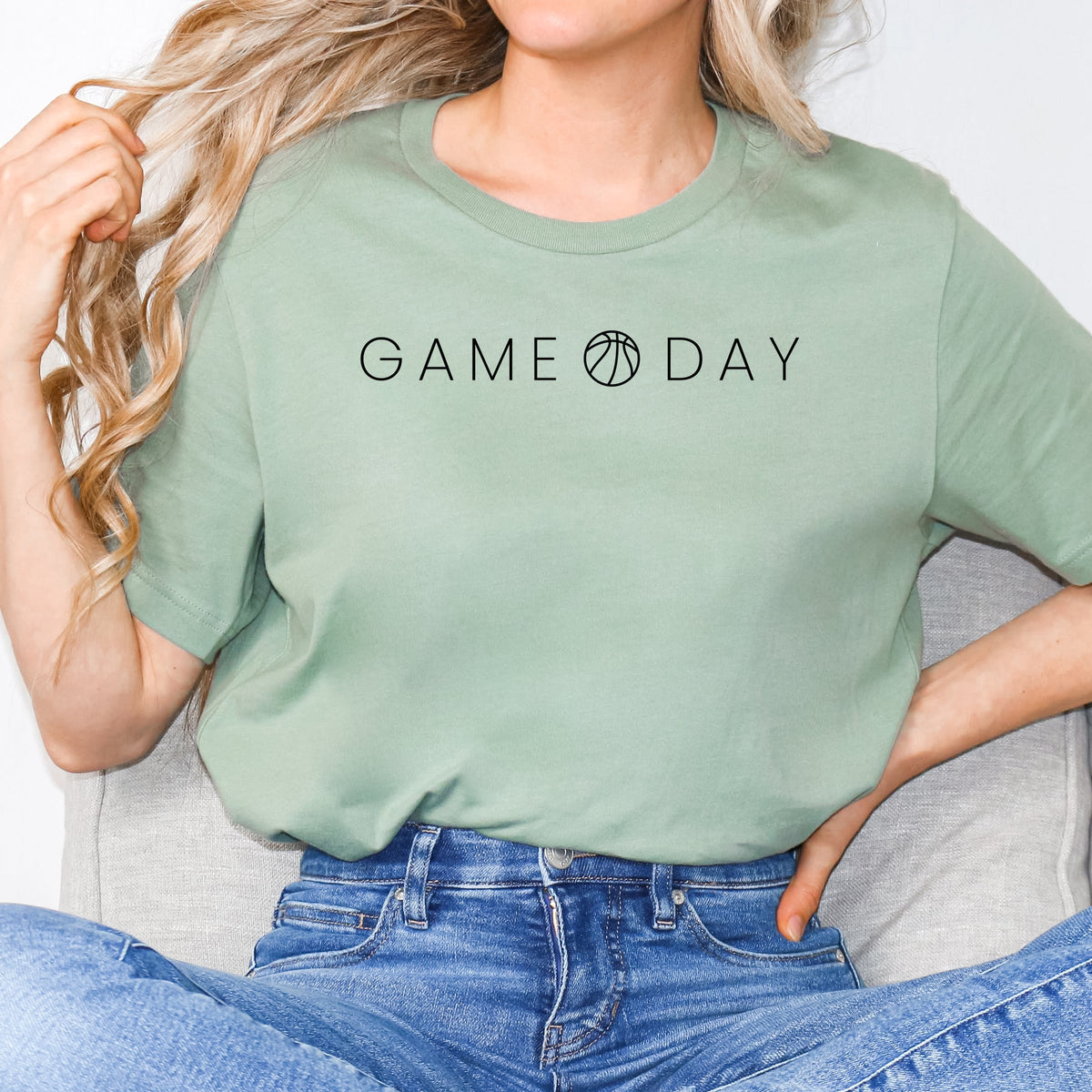 Game Day Basketball Thin - Women's Short Sleeve Graphic T-Shirt