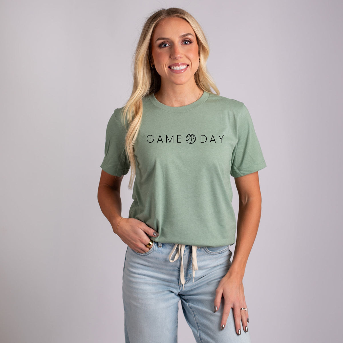 Game Day Basketball Thin - Women's Short Sleeve Graphic T-Shirt
