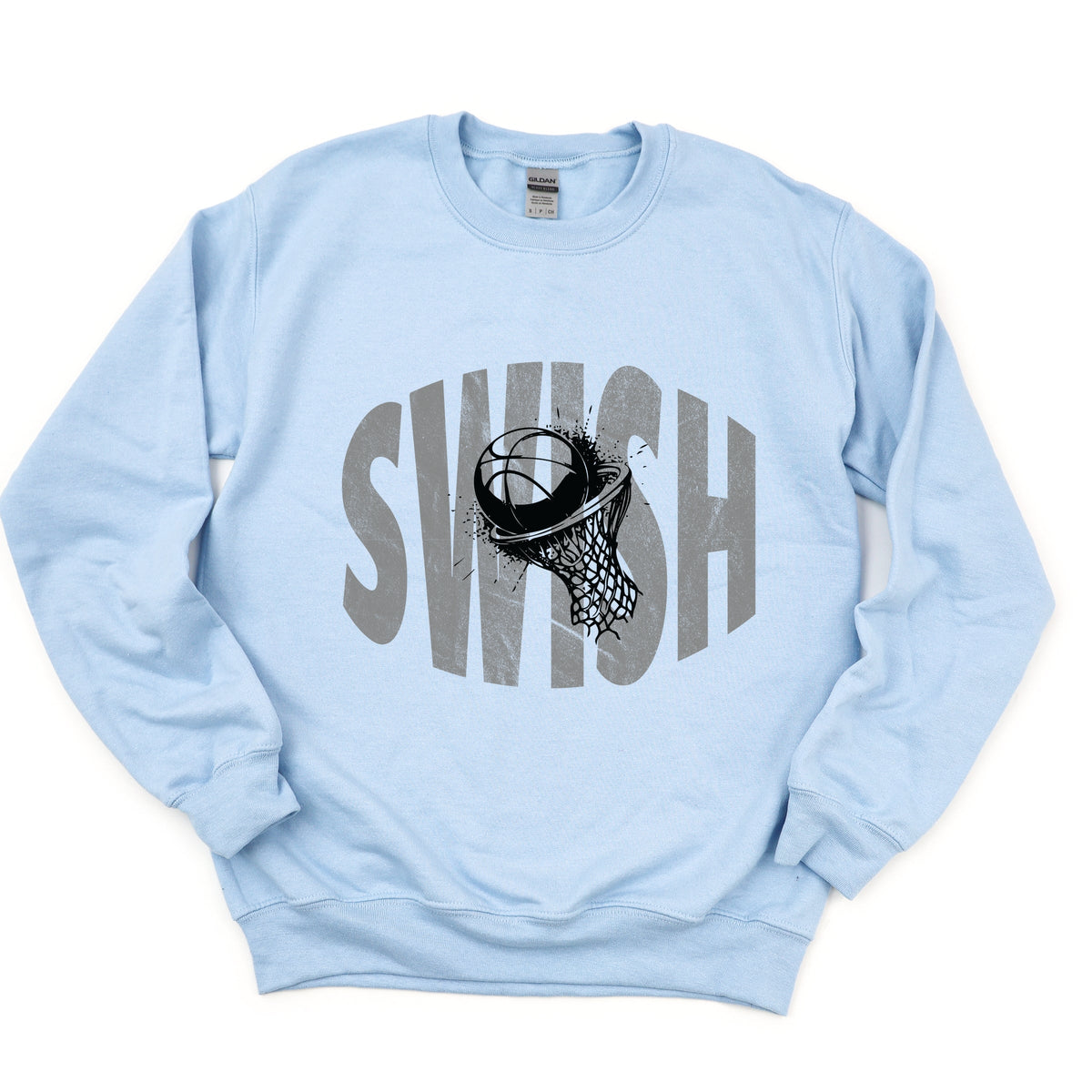 Swish Distressed - Women's Graphic Sweatshirt
