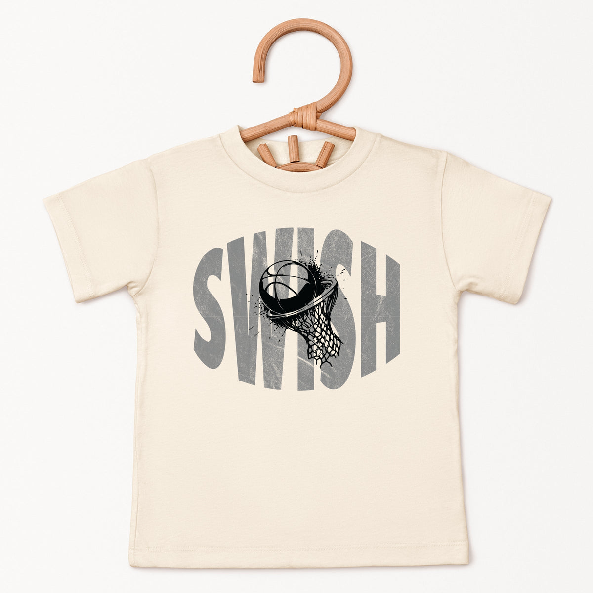 Swish Distressed - Toddler Short Sleeve Graphic T-Shirt