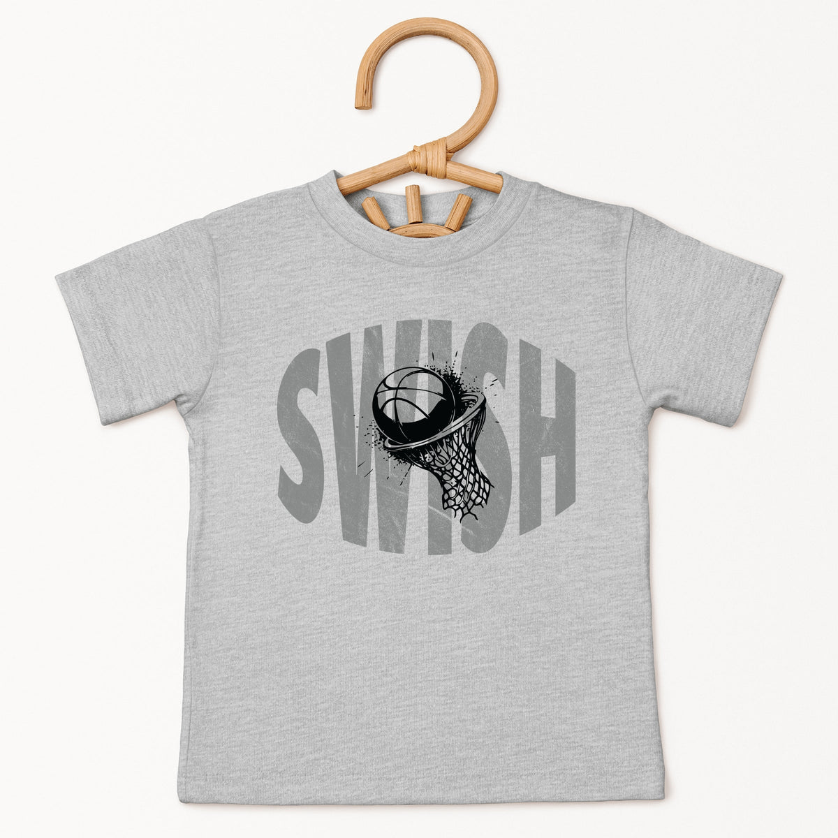 Swish Distressed - Toddler Short Sleeve Graphic T-Shirt