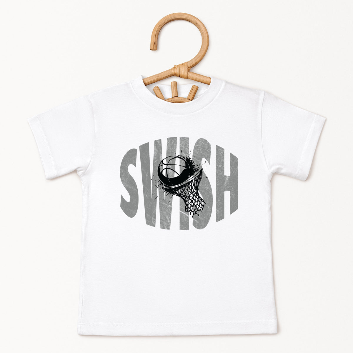 Swish Distressed - Toddler Short Sleeve Graphic T-Shirt