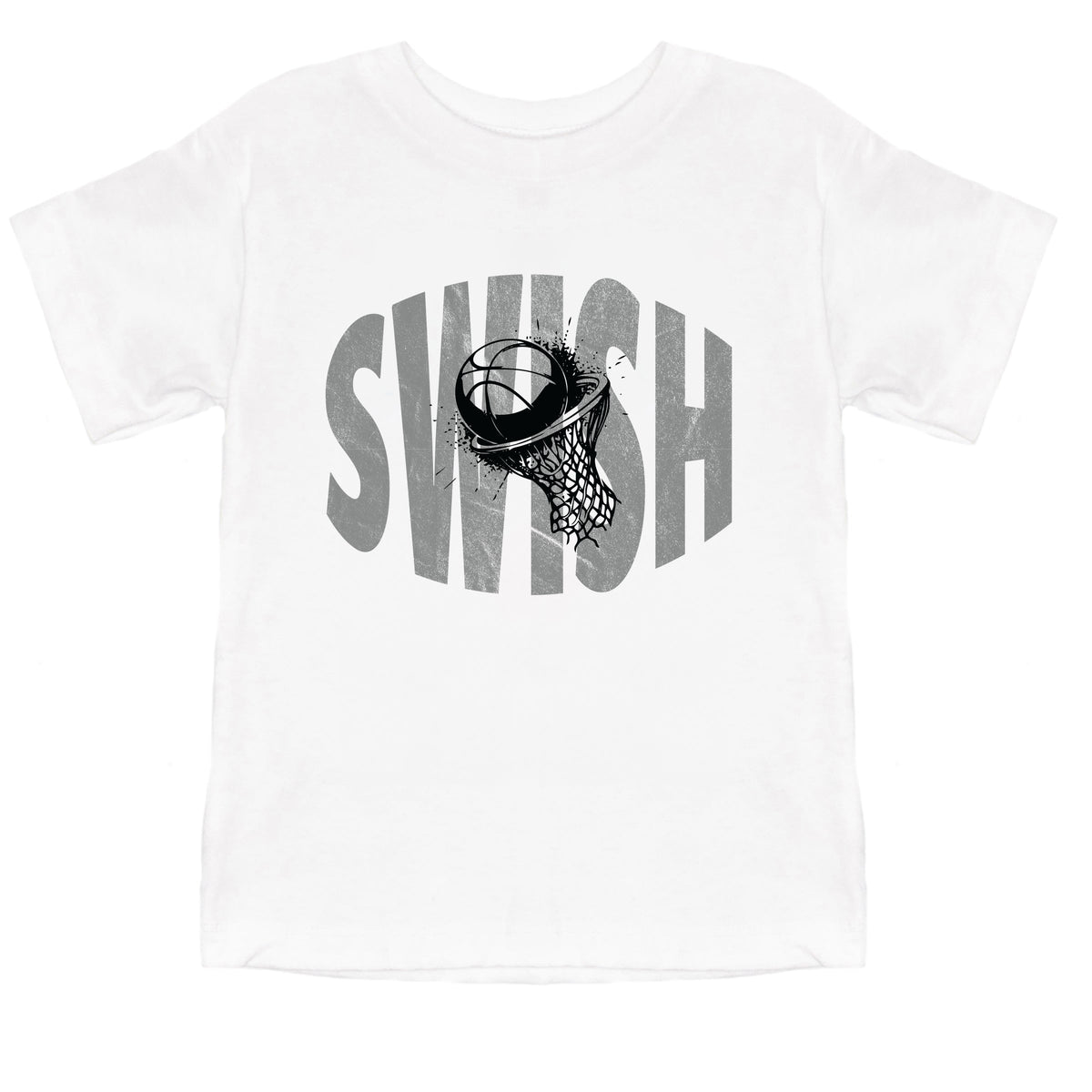 Swish Distressed - Toddler Short Sleeve Graphic T-Shirt