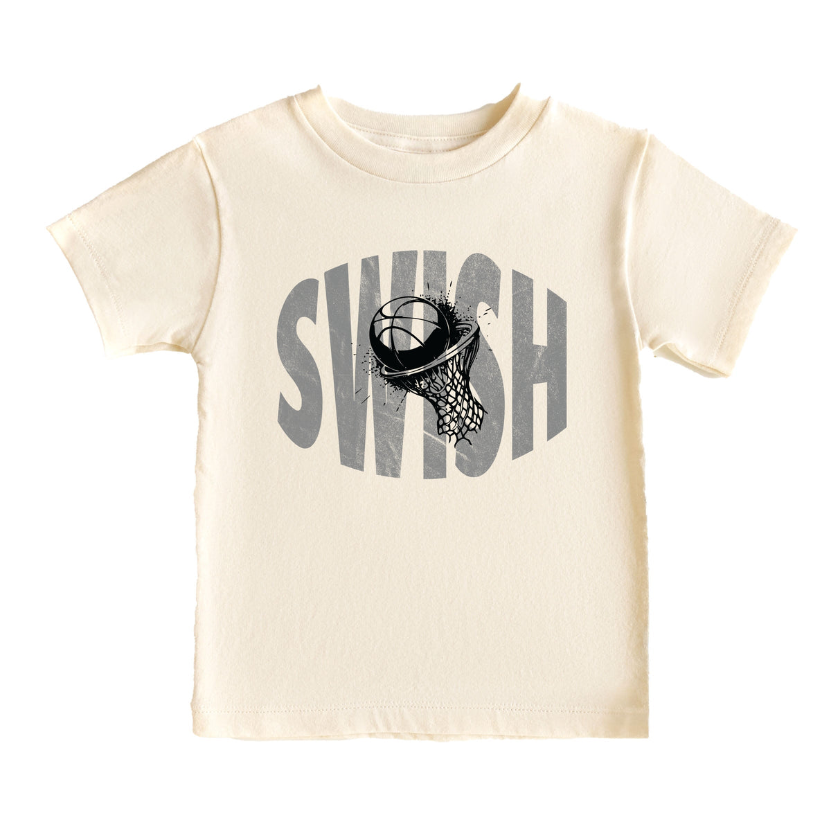 Swish Distressed - Toddler Short Sleeve Graphic T-Shirt