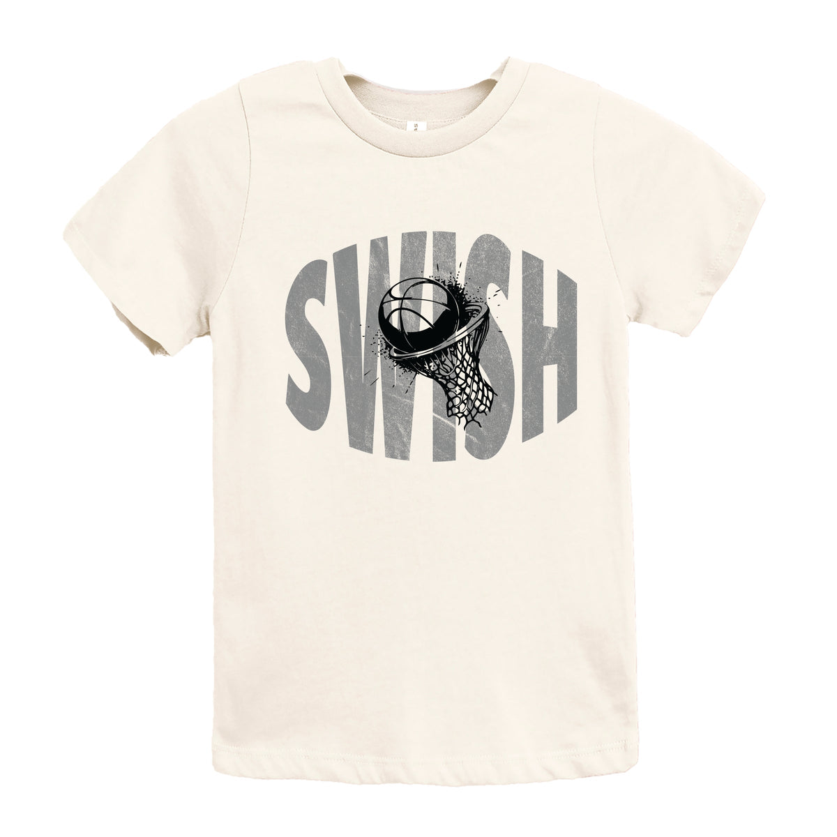 Swish Distressed - Youth Short Sleeve Graphic T-Shirt