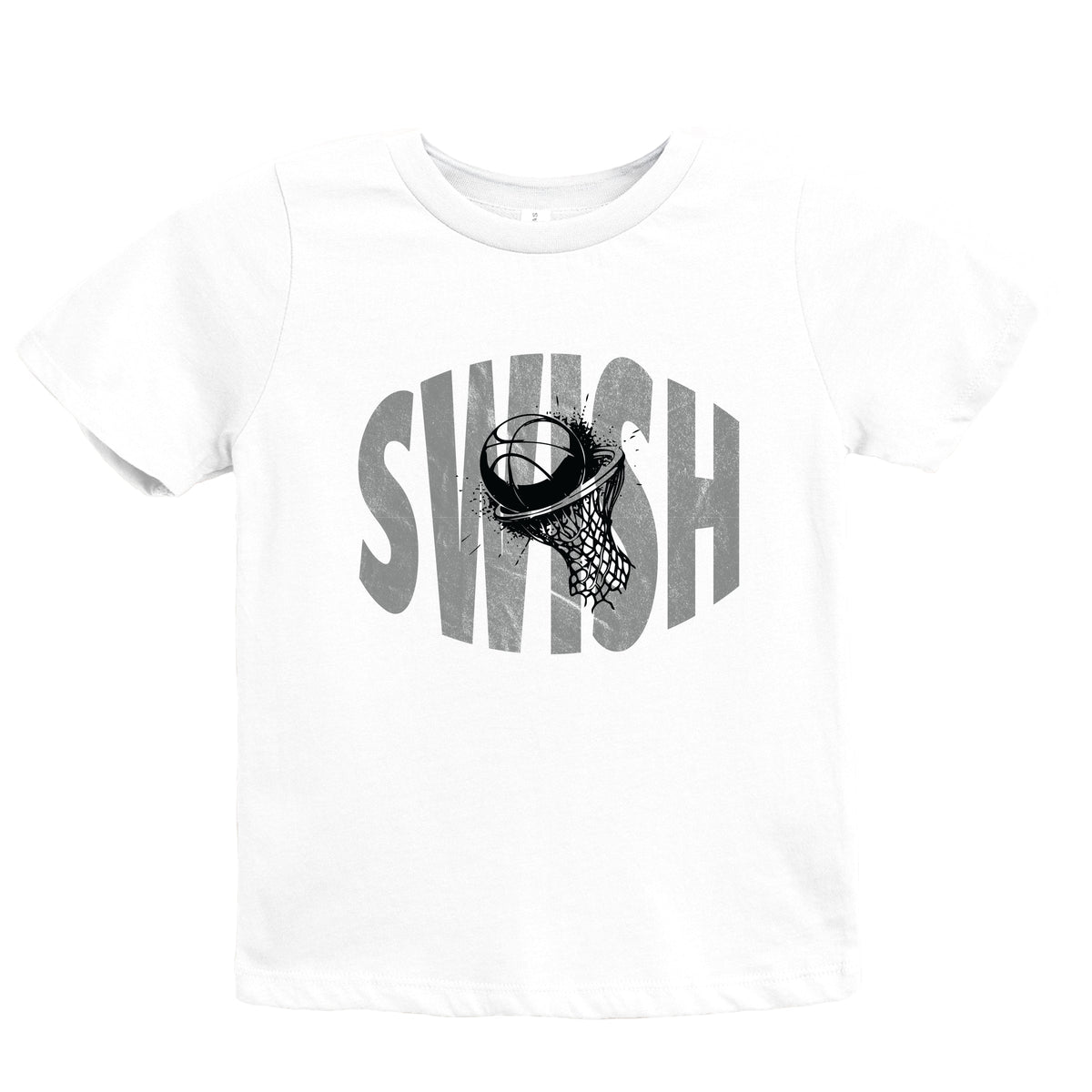 Swish Distressed - Youth Short Sleeve Graphic T-Shirt