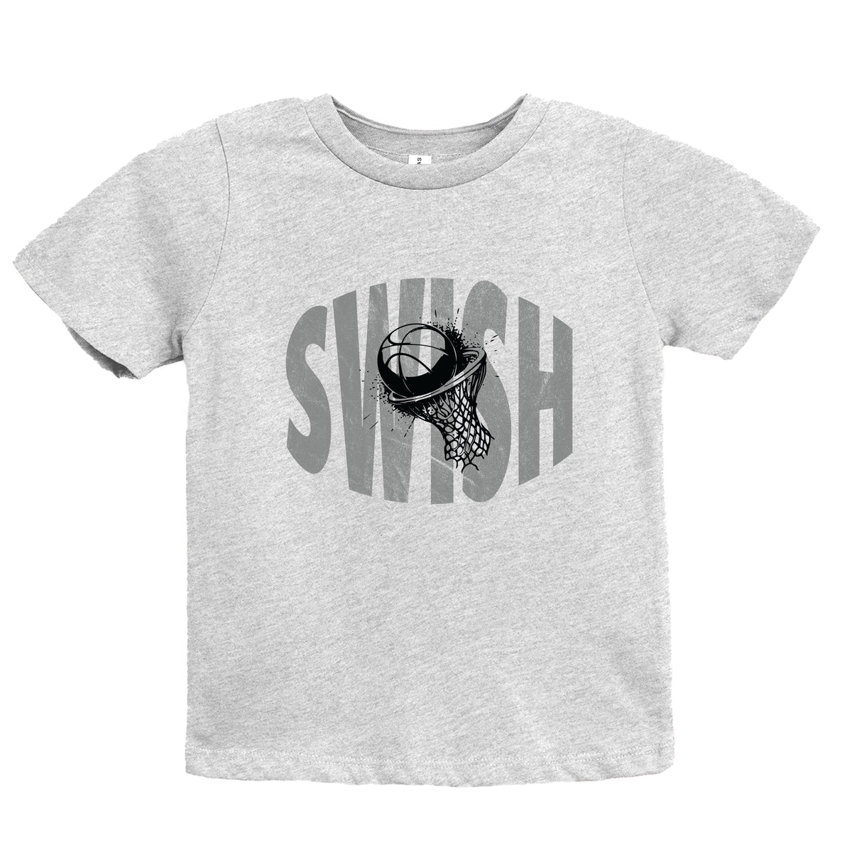 Swish Distressed - Youth Short Sleeve Graphic T-Shirt