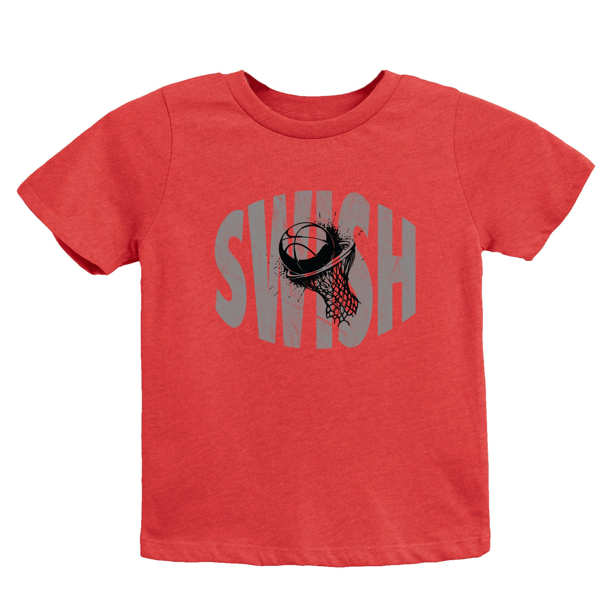 Swish Distressed - Youth Short Sleeve Graphic T-Shirt