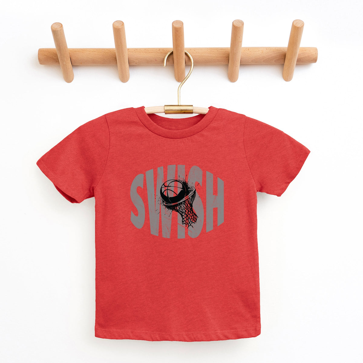 Swish Distressed - Youth Short Sleeve Graphic T-Shirt
