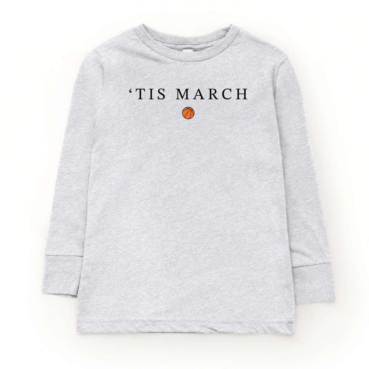 Tis March Typewriter - Youth Long Sleeve Graphic T-Shirt