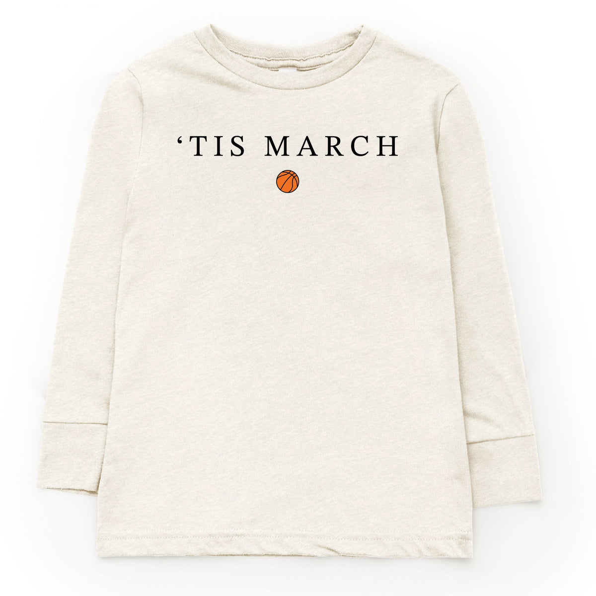 Tis March Typewriter - Youth Long Sleeve Graphic T-Shirt
