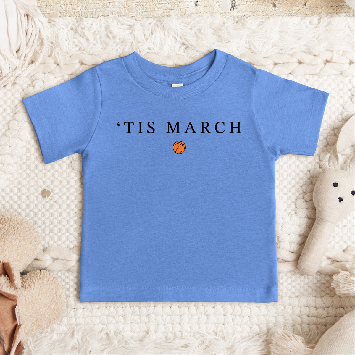 Tis March Typewriter - Toddler Short Sleeve Graphic T-Shirt