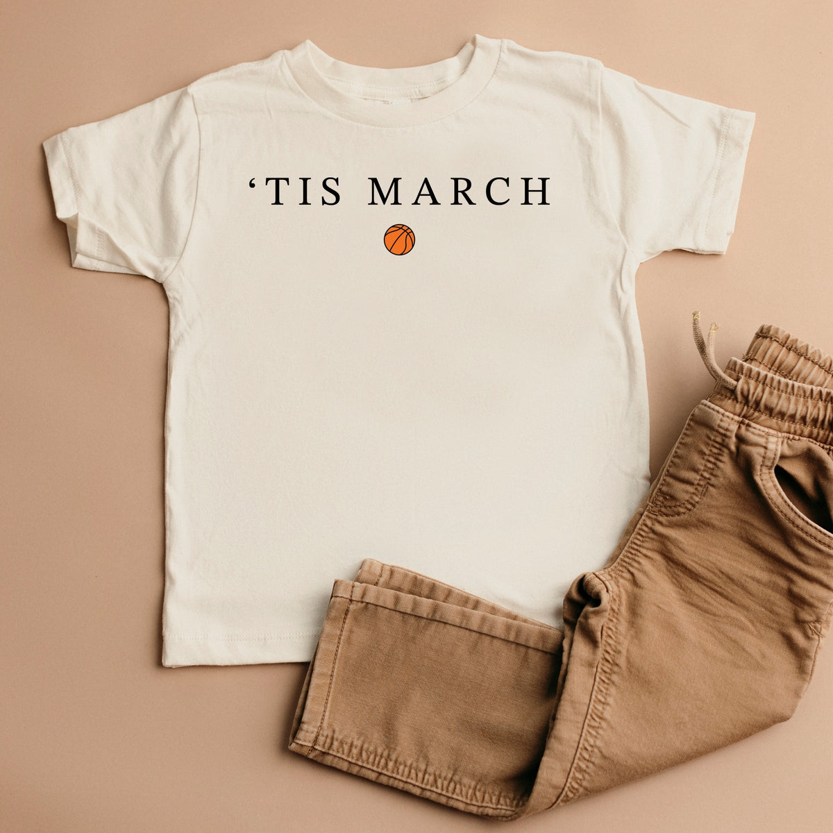 Tis March Typewriter - Toddler Short Sleeve Graphic T-Shirt