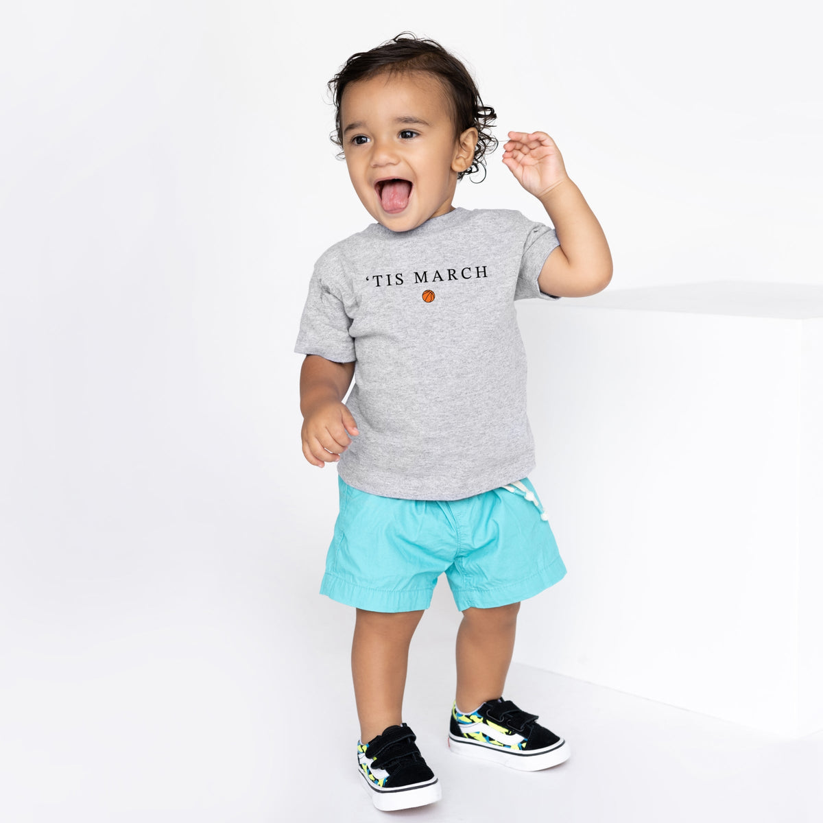 Tis March Typewriter - Toddler Short Sleeve Graphic T-Shirt