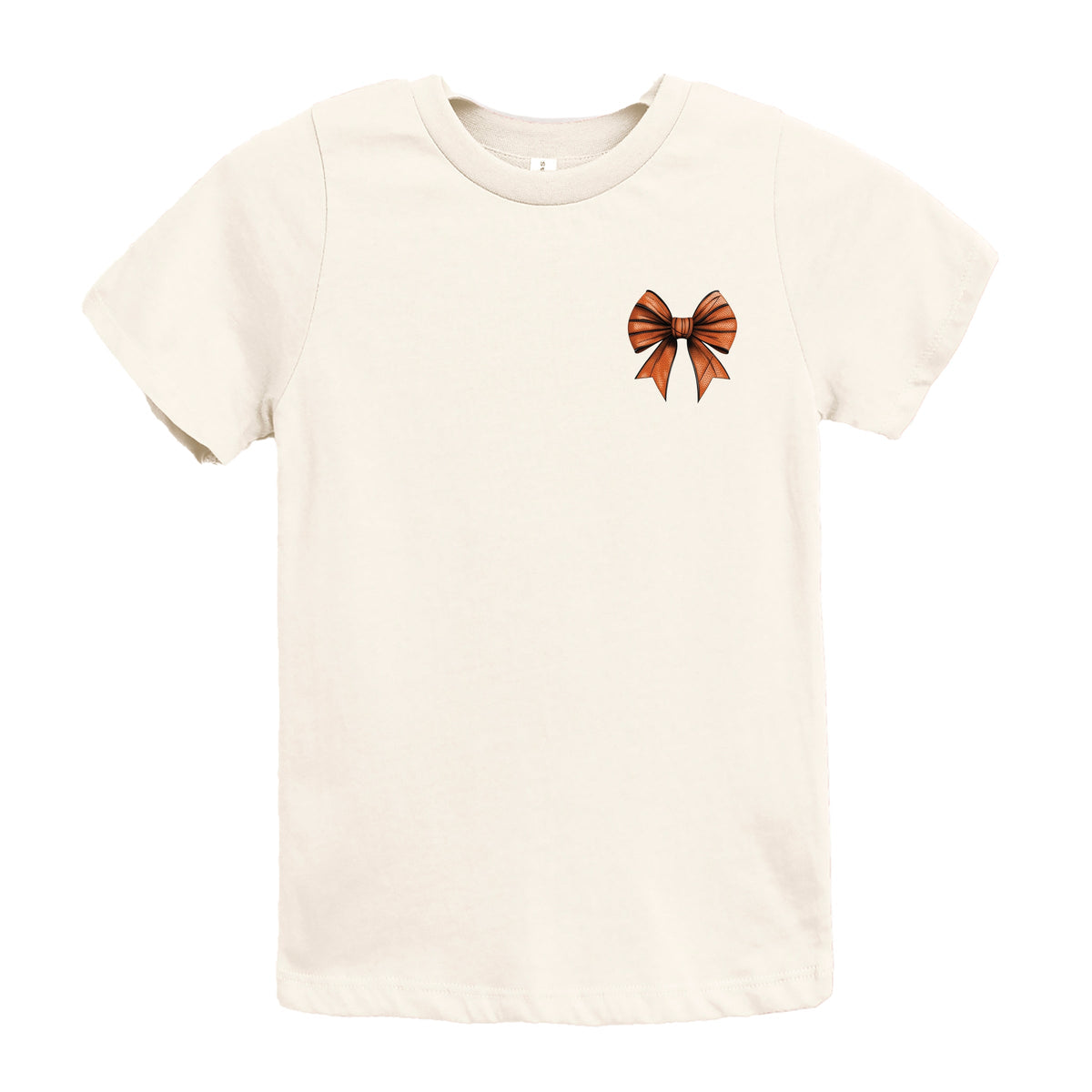 Basketball Game Day Stacked Coquette Front and Back Design - Youth Short Sleeve Graphic T-Shirt