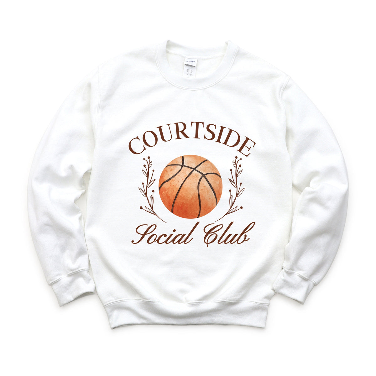 Basketball Courtside Social Club - Women's Graphic Sweatshirt
