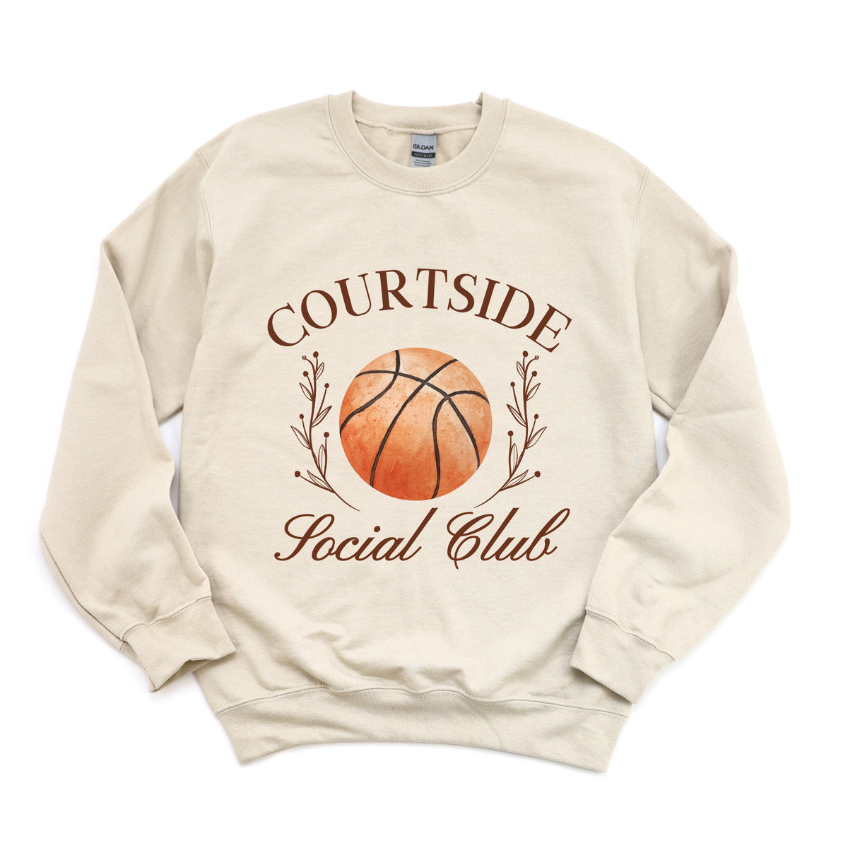 Basketball Courtside Social Club - Women's Graphic Sweatshirt
