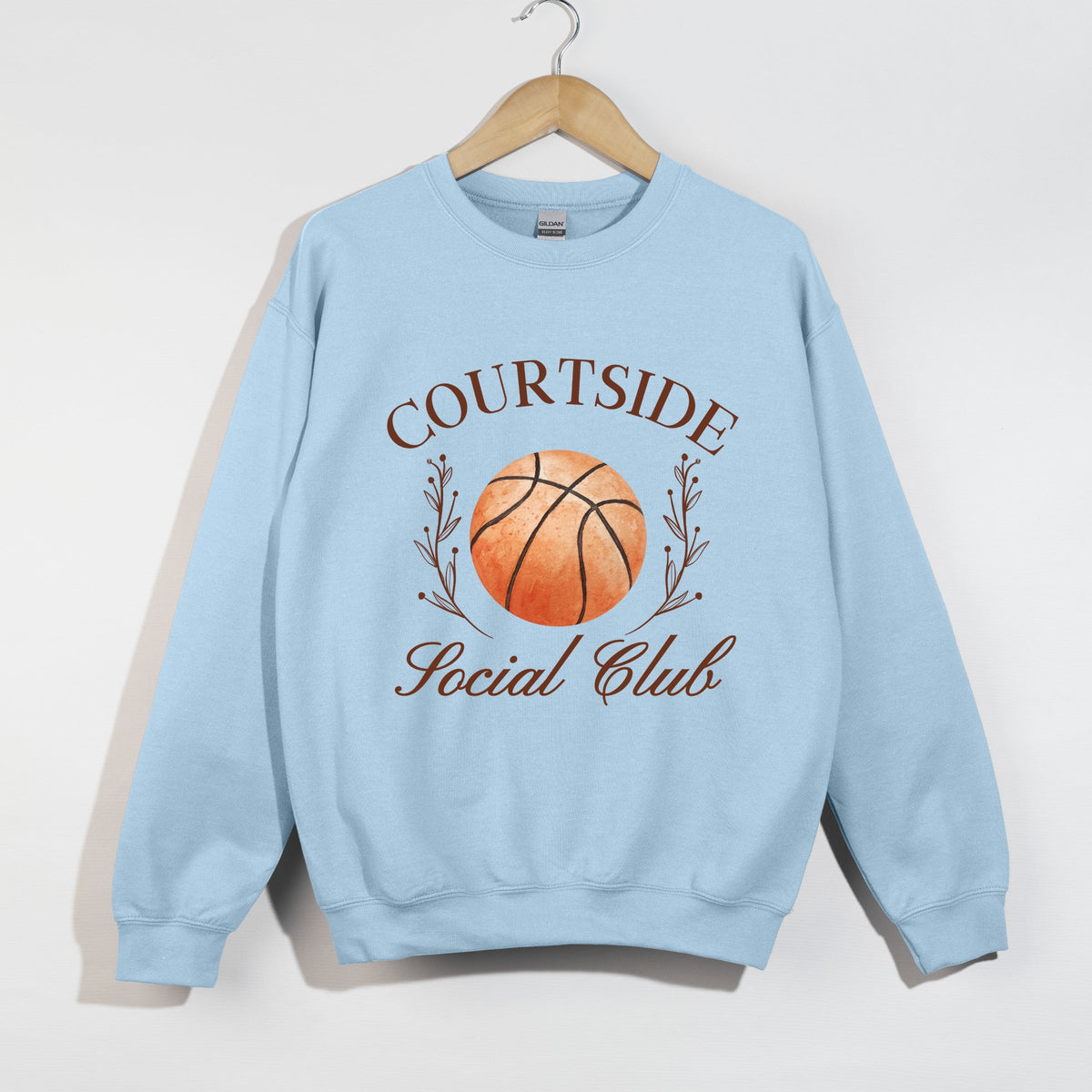 Basketball Courtside Social Club - Women's Graphic Sweatshirt