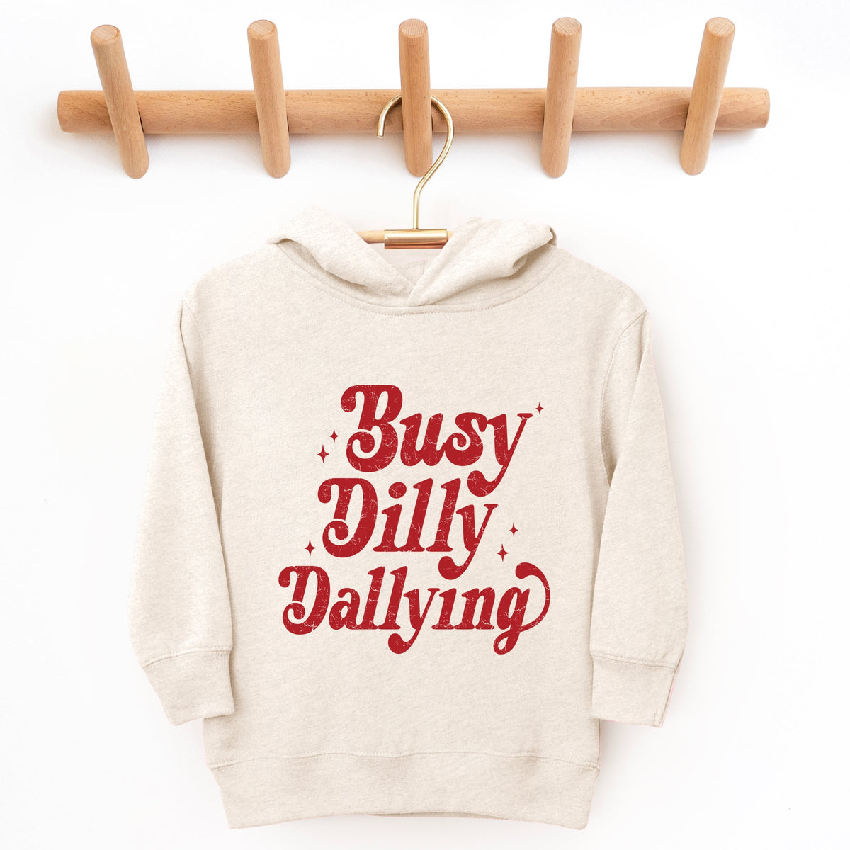 Busy Dilly Dallying Stars Distressed - Toddler Hoodie
