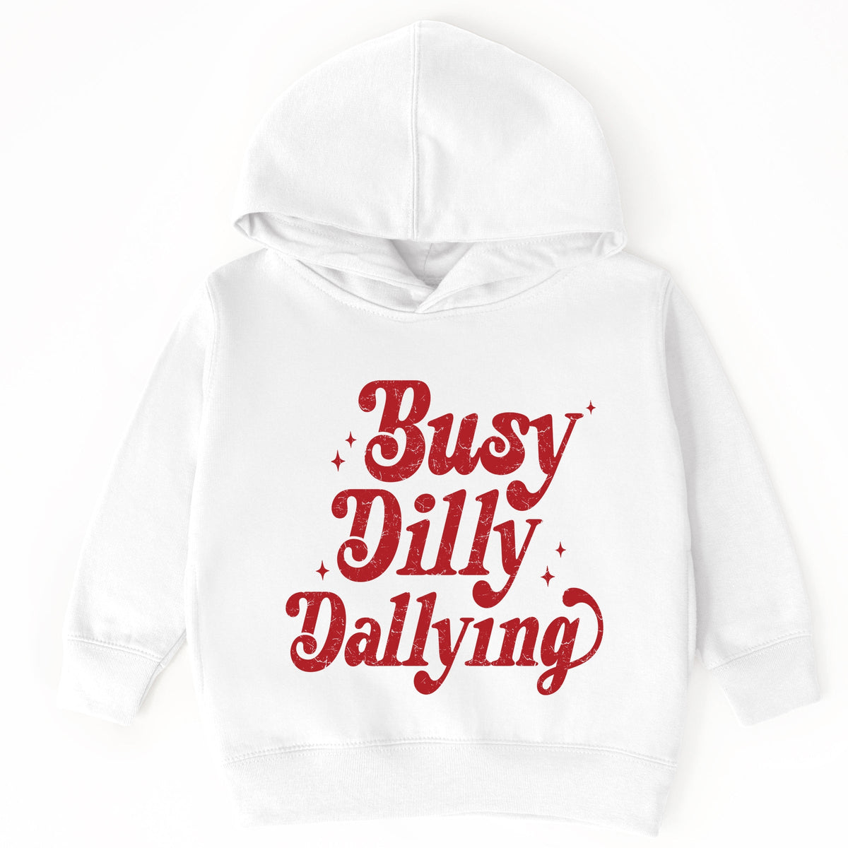 Busy Dilly Dallying Stars Distressed - Toddler Hoodie