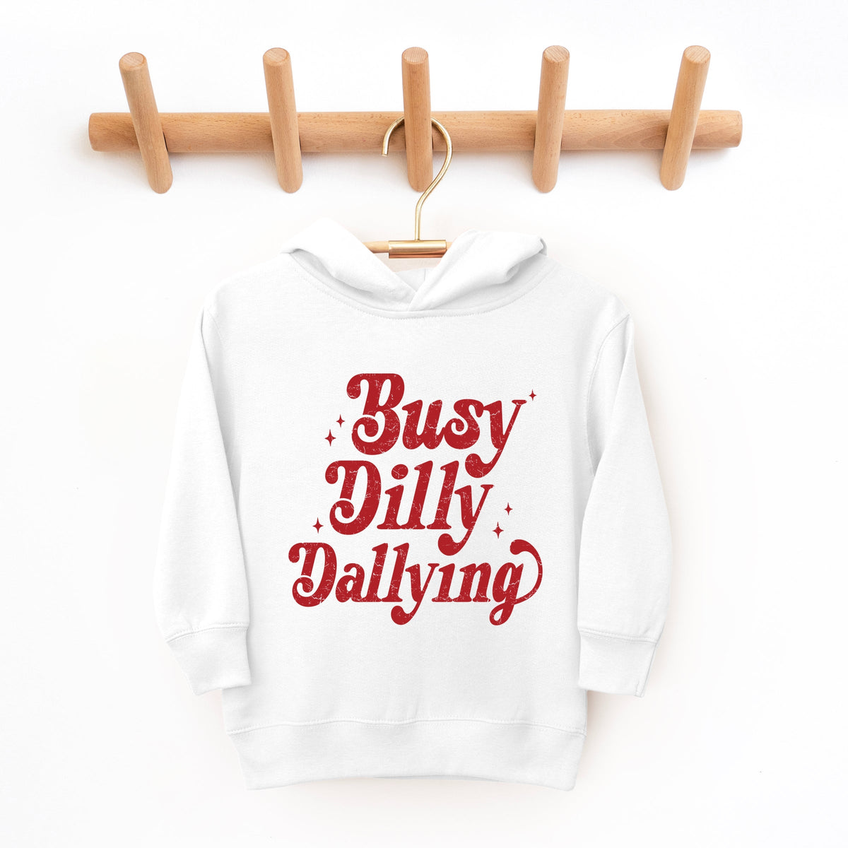 Busy Dilly Dallying Stars Distressed - Toddler Hoodie