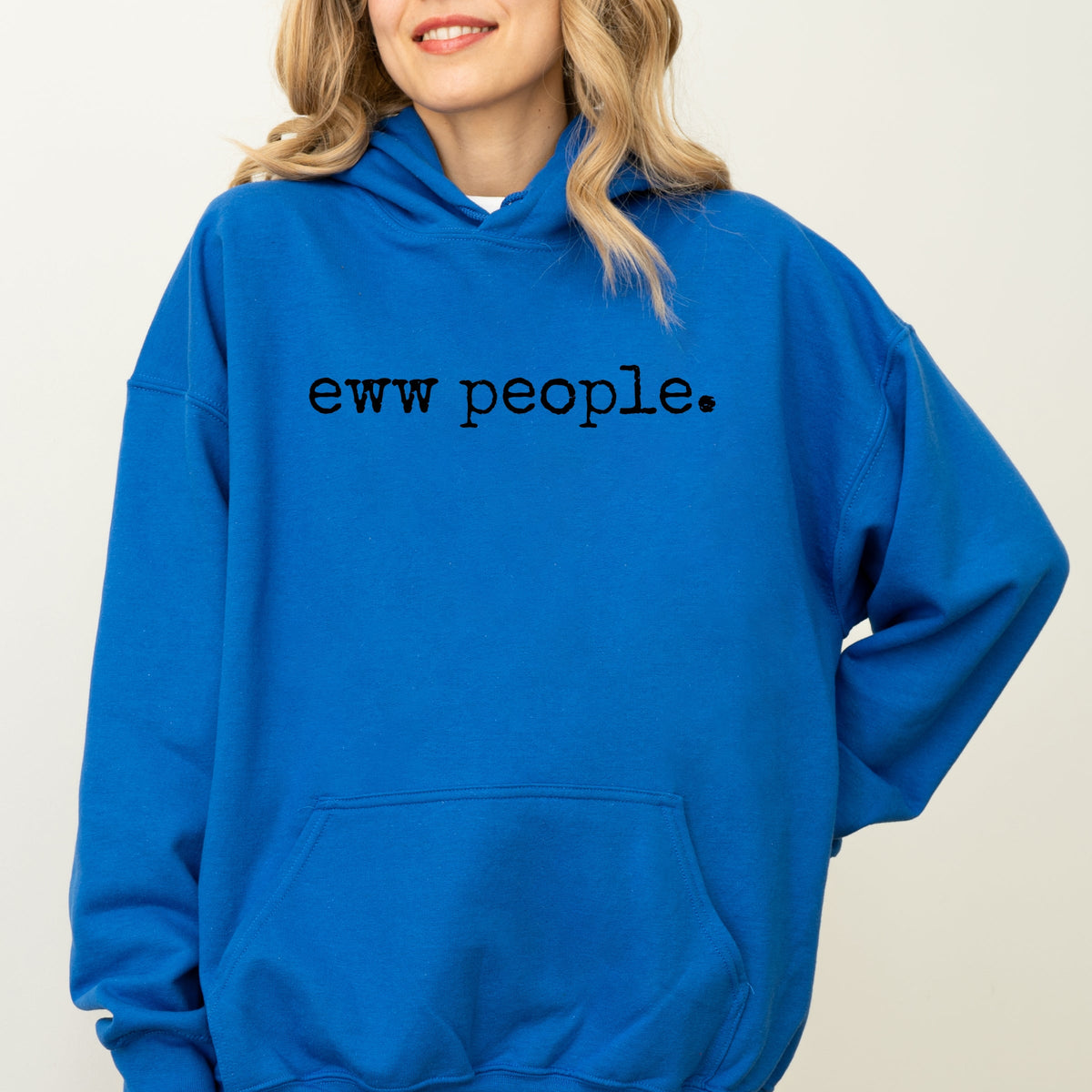 Eww People Typewriter - Women's Graphic Hoodie