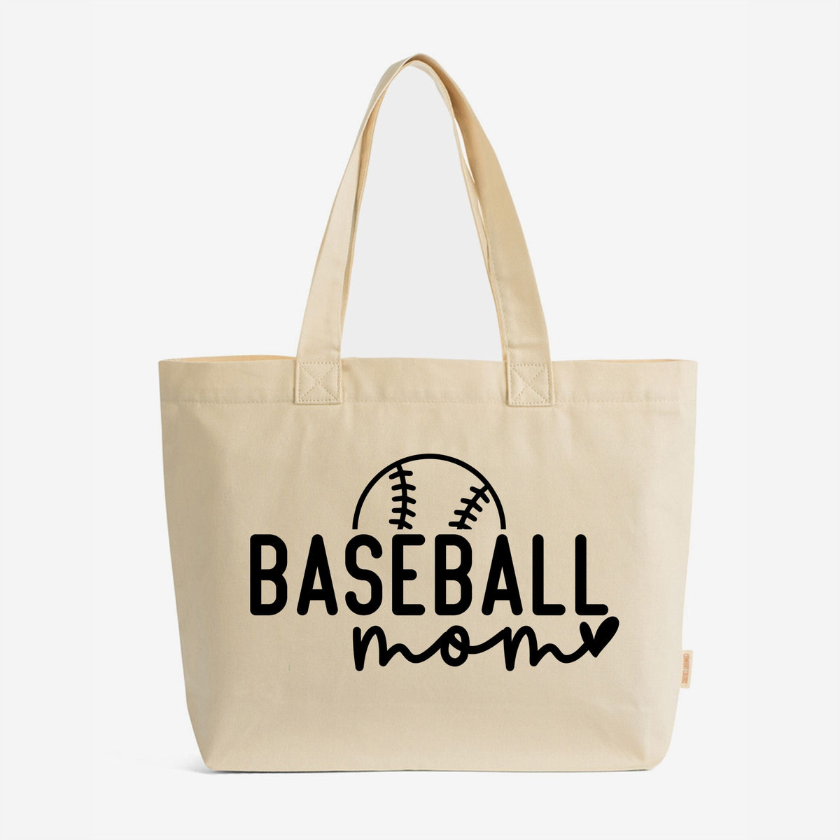 Baseball Mom Ball - Zippered Canvas Tote