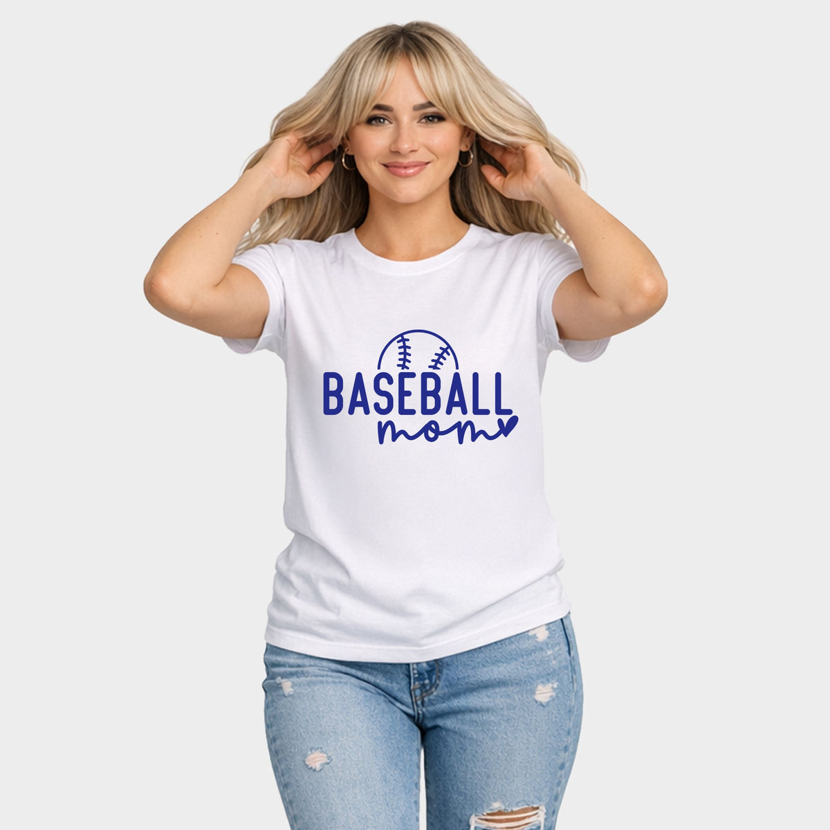 Baseball Mom Ball - Womens Short Sleeve Graphic T-Shirt