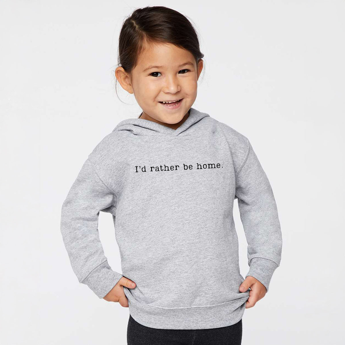 I'd Rather Be Home Typewriter - Toddler Hoodie