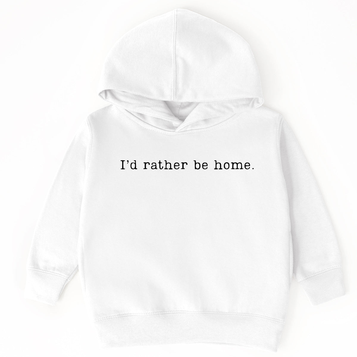 I'd Rather Be Home Typewriter - Toddler Hoodie